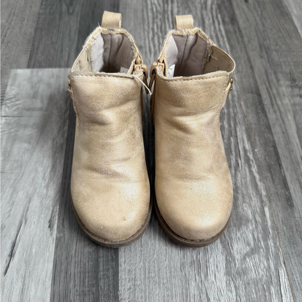 Children's Beige Ankle Boots